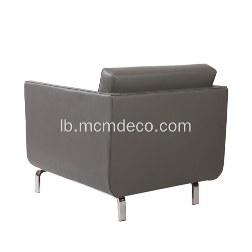 Modern Gaia High-Arm Leather Lounge Stull Replica